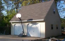 24x24 A Frame Garage with gable ends