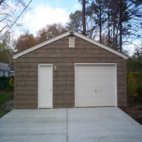 24x24 Cedar Shake Garage in Hampton